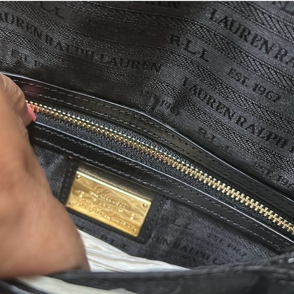 Polo Ralph Lauren Leopard Clutch with Shoulder Strap - Picture 6 of 11